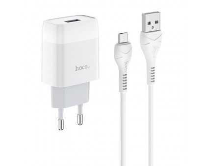 СЗУ Hoco C72A (1USB/2.1A) + MicroUSB