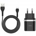 СЗУ Hoco C12Q Smart QC3.0 (1USB/3A) + MicroUSB