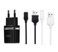 СЗУ Hoco C12 Charger + Cable (Micro) 2.4A 2USB
