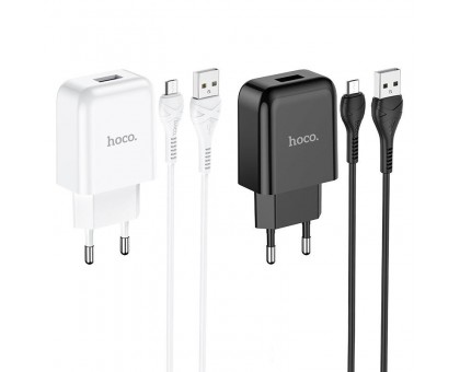 СЗУ HOCO N2 (1USB/2.1A) + USB - MicroUSB