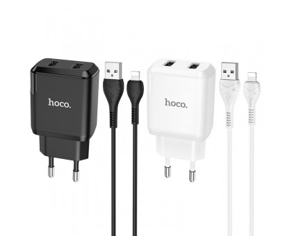 СЗУ HOCO N7 (2USB/2,1A) + USB - Lightning