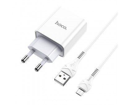 СЗУ HOCO C81A (1USB/2.1A) + MicroUSB