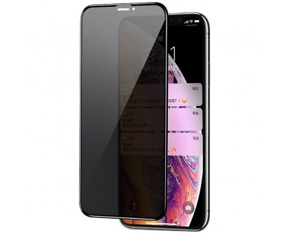 Защитное стекло Privacy 5D Matte (full glue) (тех.пак) для Apple iPhone 11 / XR (6.1)
