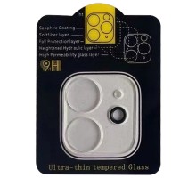 Защитное стекло на камеру Full Block (тех.пак) для Apple iPhone 11 (6.1")