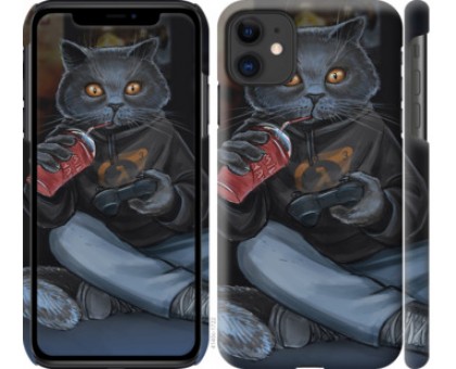 Чехол gamer cat для iPhone 11