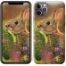Чехол Кролик и цветы для iPhone 11 Pro