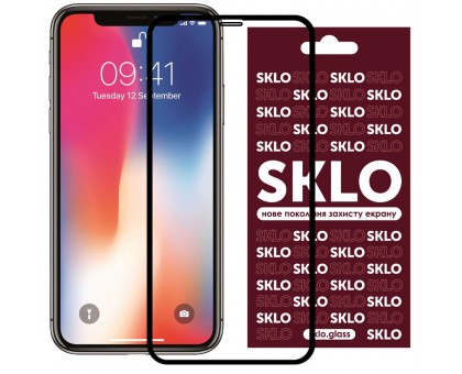 Защитное стекло SKLO 3D (full glue) для Apple iPhone 11 Pro / X / XS (5.8)