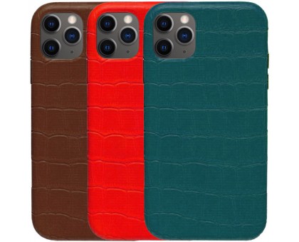 Кожаный чехол Croco Leather для Apple iPhone 11 Pro Max (6.5)