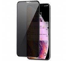 Защитное стекло Privacy 5D Matte (full glue) (тех.пак) для Apple iPhone 11 Pro Max / XS Max (6.5")