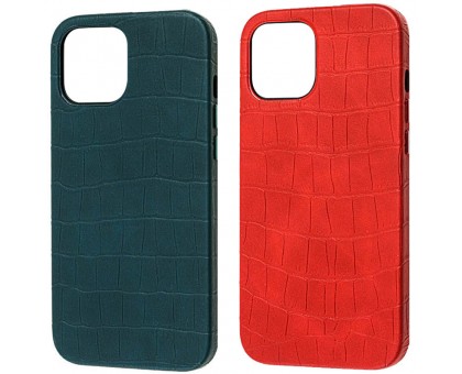 Кожаный чехол Croco Leather для Apple iPhone 12 mini (5.4)