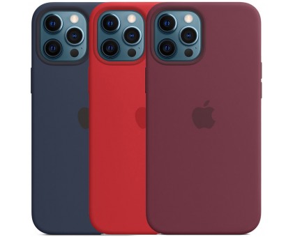 Чехол Silicone case (AAA) full with Magsafe для Apple iPhone 12 Pro / 12 (6.1)