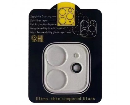 Защитное стекло на камеру Full Block (тех.пак) для Apple iPhone 12 (6.1)