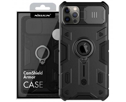 TPU+PC чехол Nillkin CamShield Armor (шторка на камеру) для Apple iPhone 12 Pro / 12 (6.1)