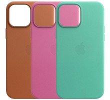 Кожаный чехол Leather Case (AA) with MagSafe для Apple iPhone 13 Pro (6.1")