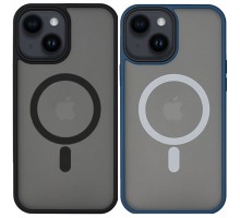 TPU+PC чехол Metal Buttons with MagSafe для Apple iPhone 14 (6.1")