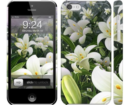 Чехол Белые лилии для iPhone 5c