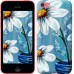 Чехол Красивые арт-ромашки для iPhone 5c