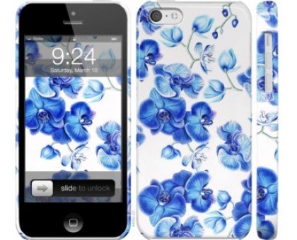 Чехол Голубые орхидеи для iPhone 5c