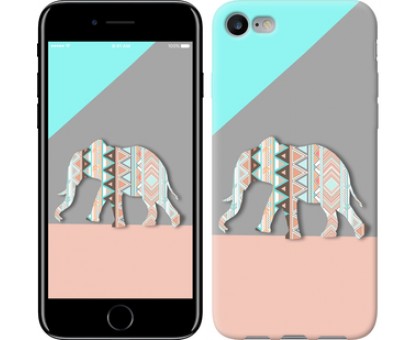 Чехол Узорчатый слон для iPhone 7 (4.7)