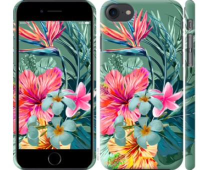 Чехол Тропические цветы v1 для iPhone 7 (4.7)