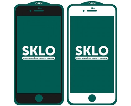 Защитное стекло SKLO 5D (full glue) (тех.пак) для Apple iPhone 7 / 8 / SE (2020) (4.7)