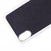 Фактурный силиконовый чехол с глянцевой окантовкой для Apple iPhone X (5.8)