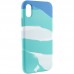 Чехол Silicone case full Aquarelle для Apple iPhone X / XS (5.8)