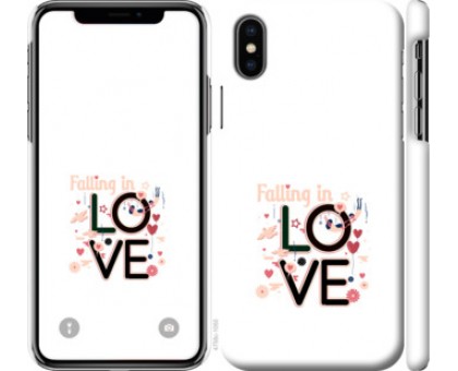 Чехол falling in love для iPhone XS (5.8)