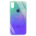 TPU+Glass чехол Gradient Rainbow с лого для Apple iPhone X / XS (5.8)