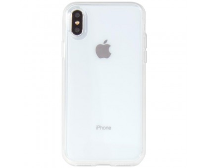 Прозрачный силиконовый чехол с матовой окантовкой для Apple iPhone XS Max (6.5")