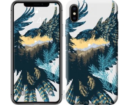 Чехол Арт-орел на фоне природы для iPhone XS Max