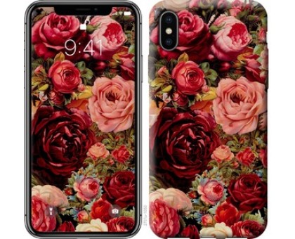 Чехол Цветущие розы для iPhone XS Max