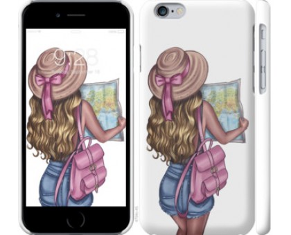 Чехол Девушка с картой для iPhone XS Max