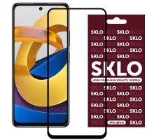Защитное стекло SKLO 3D (full glue) для Xiaomi Poco M4 Pro 4G