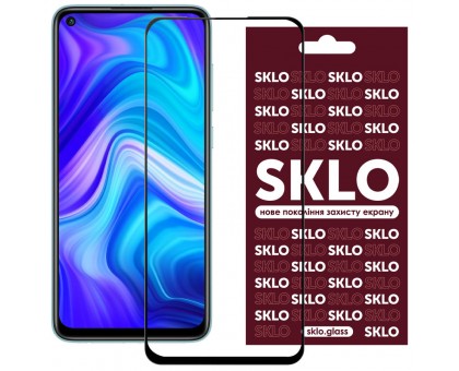 Защитное стекло SKLO 3D (full glue) для Xiaomi Redmi Note 9 / Redmi 10X / Note 9T / Note 9 5G