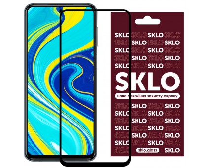 Защитное стекло SKLO 3D (full glue) для Xiaomi Redmi Note 9s / Note 9 Pro / Note 9 Pro Max