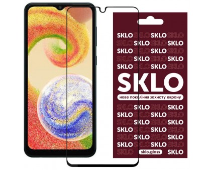 Защитное стекло SKLO 3D (full glue) для Samsung Galaxy A04s