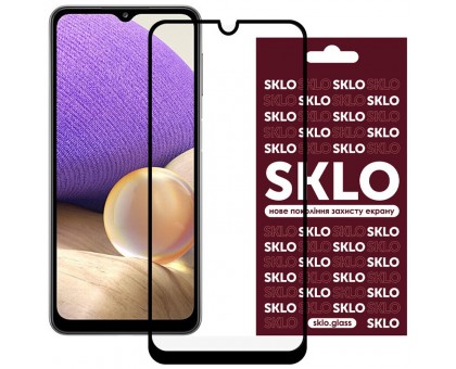 Защитное стекло SKLO 3D (full glue) для Samsung Galaxy A13 4G