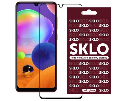 Защитное стекло SKLO 3D (full glue) для Samsung Galaxy A31