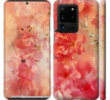 Чехол Розовые цветы для Samsung Galaxy S20 Ultra