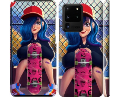 Чехол Прикольная девочка со скейтбордом для Samsung Galaxy S20 Ultra