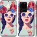 Чехол Девушка с цветами для Samsung Galaxy S20 Ultra