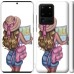 Чехол Девушка с картой для Samsung Galaxy S20 Ultra