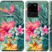 Чехол Тропические цветы v1 для Samsung Galaxy S20 Ultra