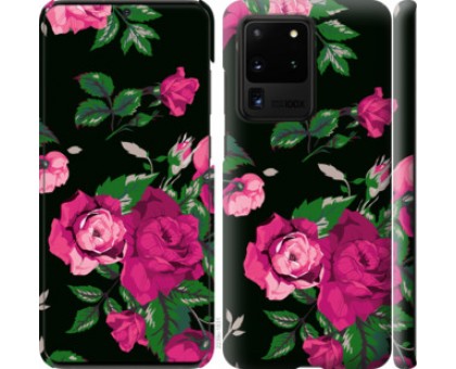Чехол Розы на черном фоне для Samsung Galaxy S20 Ultra