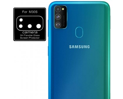 Гибкое защитное стекло 0.18mm на камеру (тех.пак) для Samsung Galaxy M30s